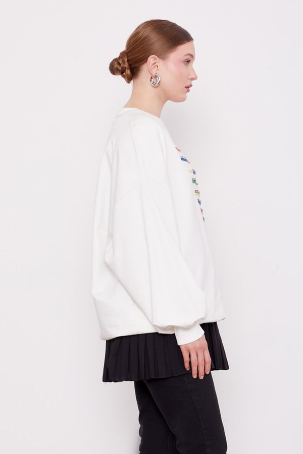 LevidorSiyah Pileli Gömlek Altı İçlik