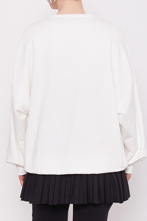 LevidorSiyah Pileli Gömlek Altı İçlik