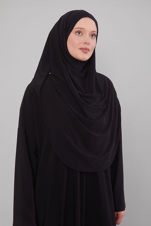 LevidorSiyah Pratik Namaz Elbisesi