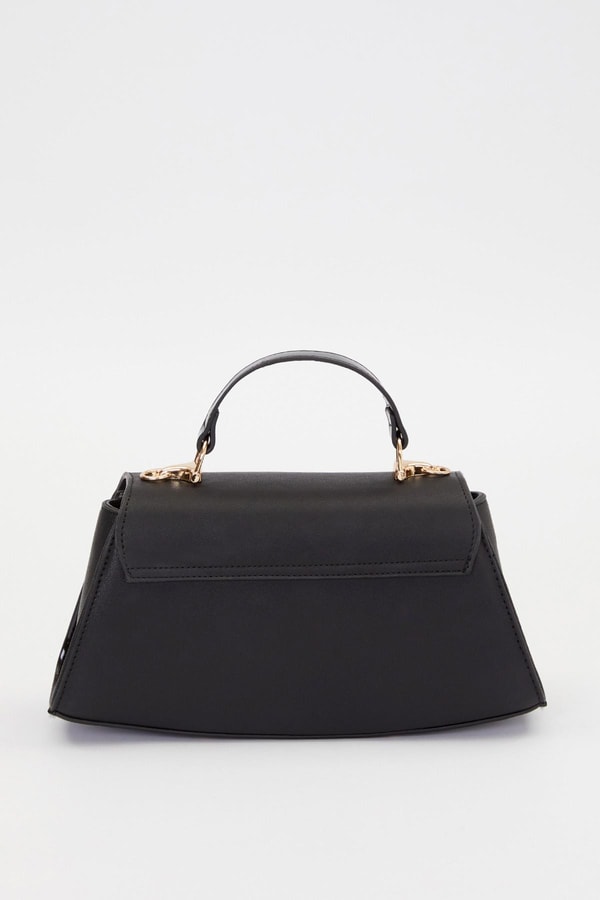 LevidorSİYAH - RUGAN Elips Görünümlü El Çantası