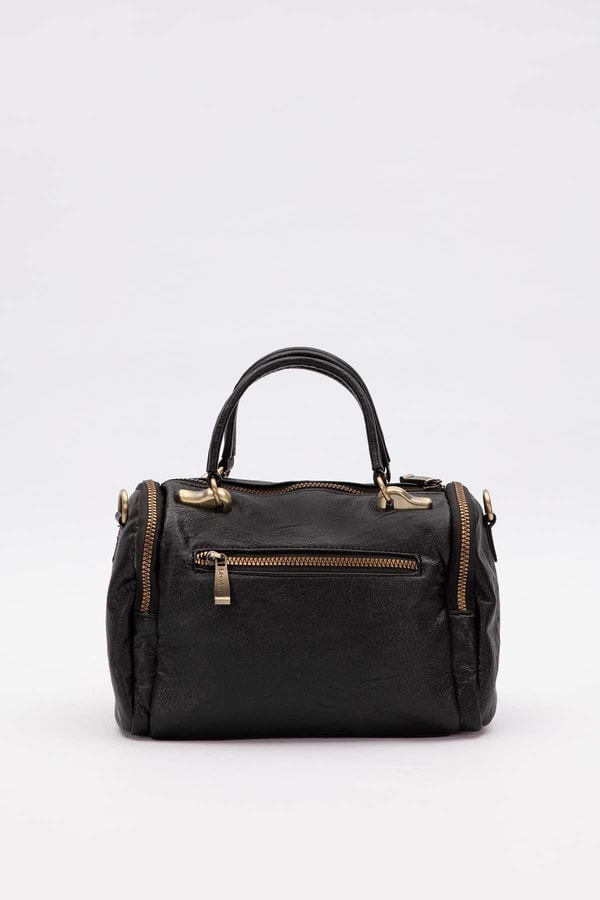 LevidorSiyah Taş Aksesuar Detaylı Omuz Çantası