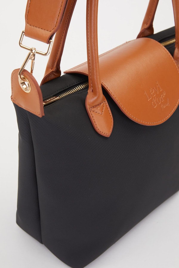 LevidorSiyah Trend Askılı Omuz Çantası