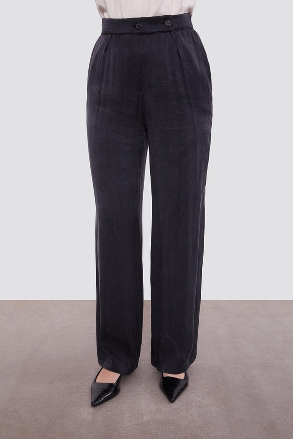 LevidorSiyah Tül Manşet Detaylı Cupra İkili Takım