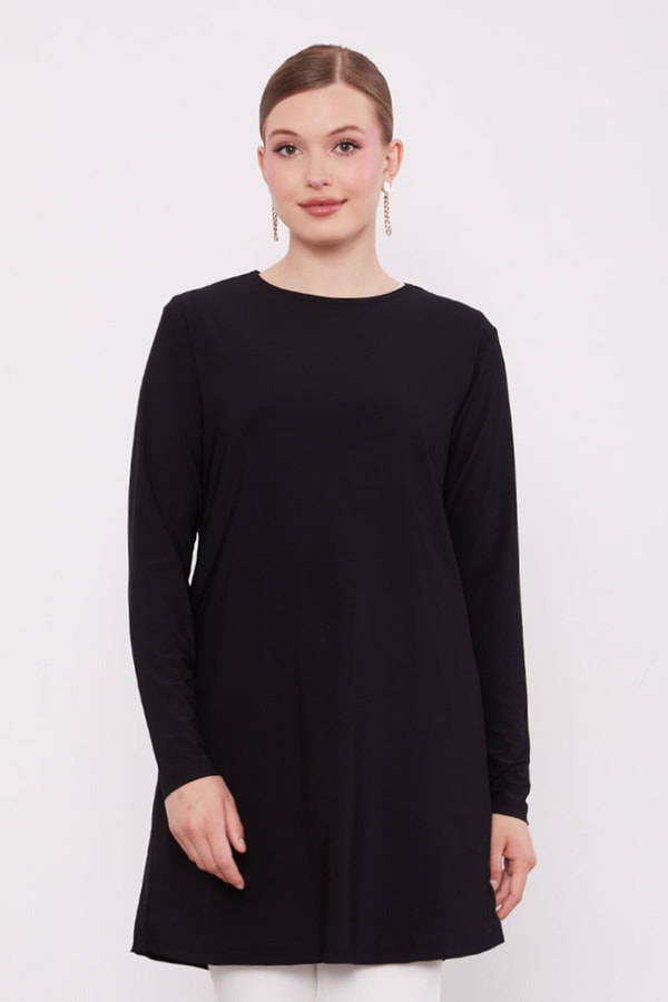 LevidorSiyah Uzun Kollu Sandy İçlik