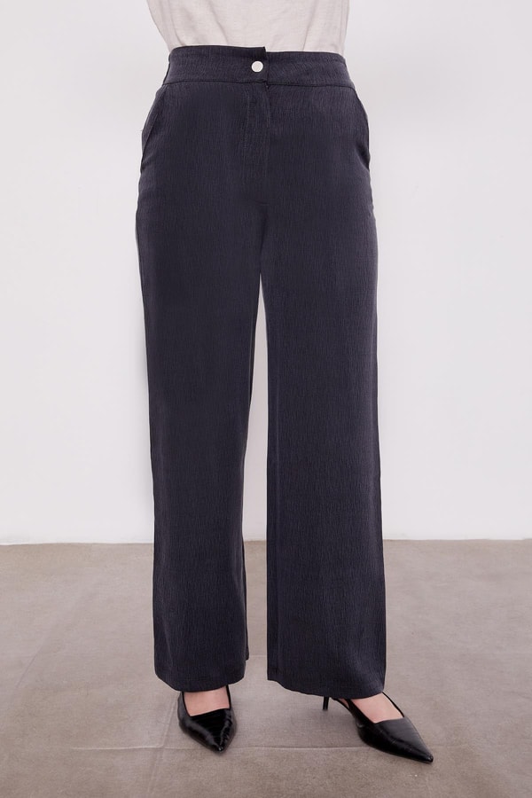 LevidorSiyah Yakası Taşlı Cupra İkili Takım