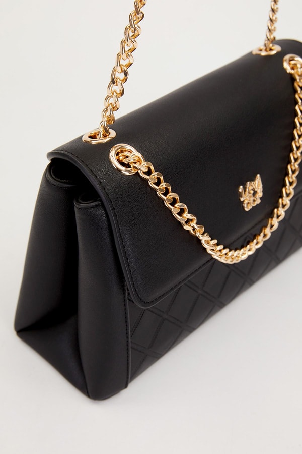 LevidorSiyah Zincir Askı Omuz Çantası