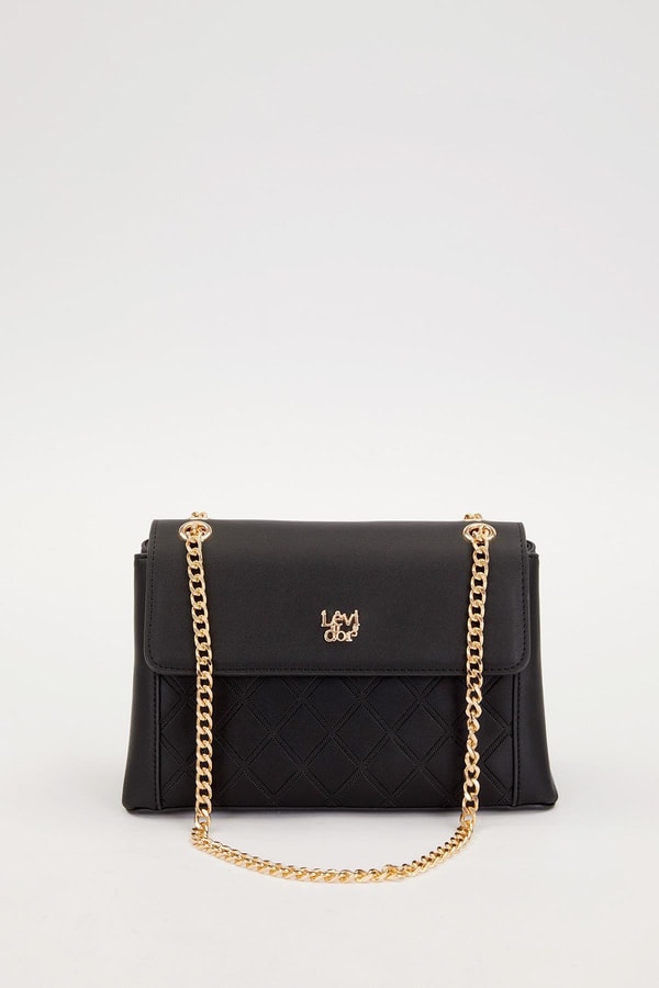 LevidorSiyah Zincir Askı Omuz Çantası