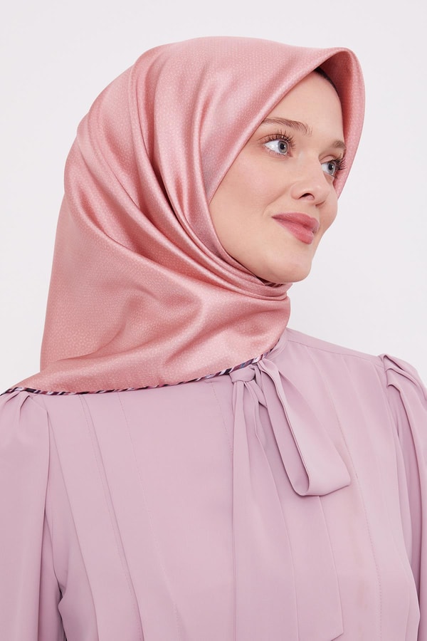 LevidorSomon Benekli Twill İpek Eşarp