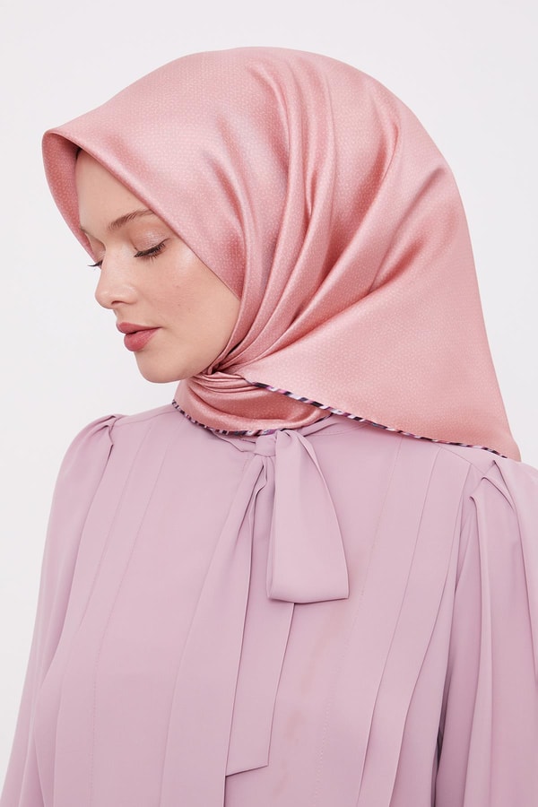 LevidorSomon Benekli Twill İpek Eşarp