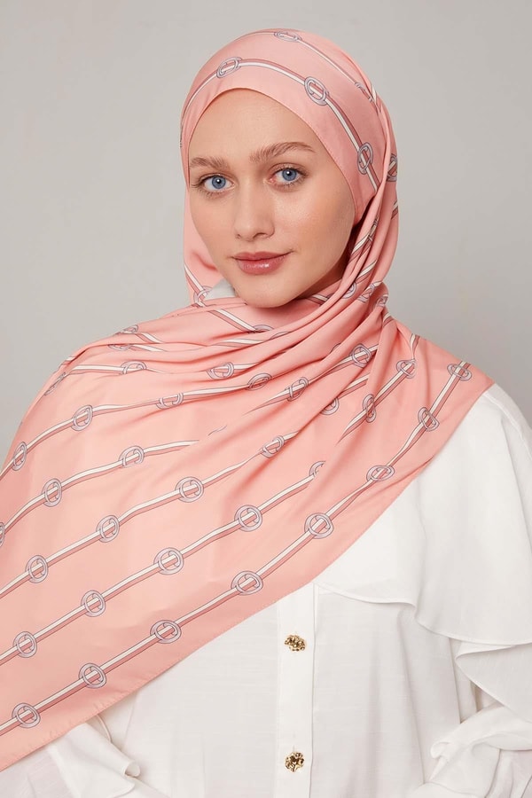 LevidorSomon Çizgili Halka Desen Club Şal