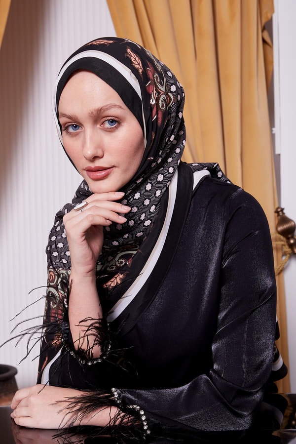 LevidorSomon Papatya Desen Royal Şal