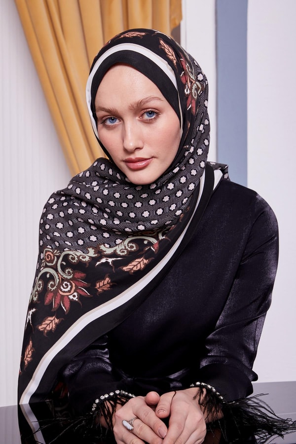 LevidorSomon Papatya Desen Royal Şal