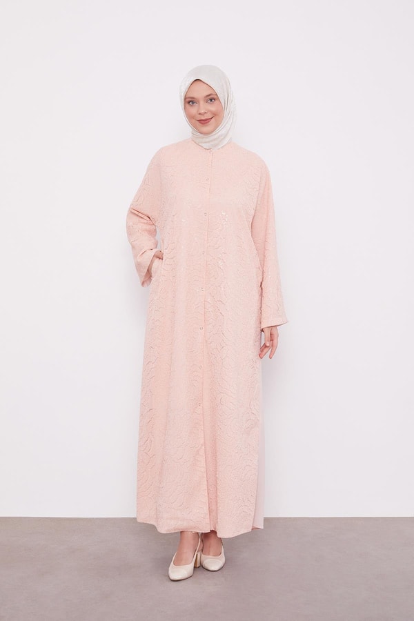 LevidorSomon Payet İşlemeli Kuşaklı Ferace