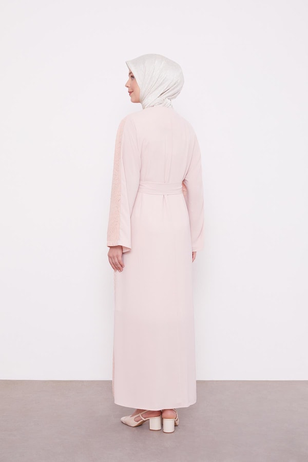 LevidorSomon Payet İşlemeli Kuşaklı Ferace