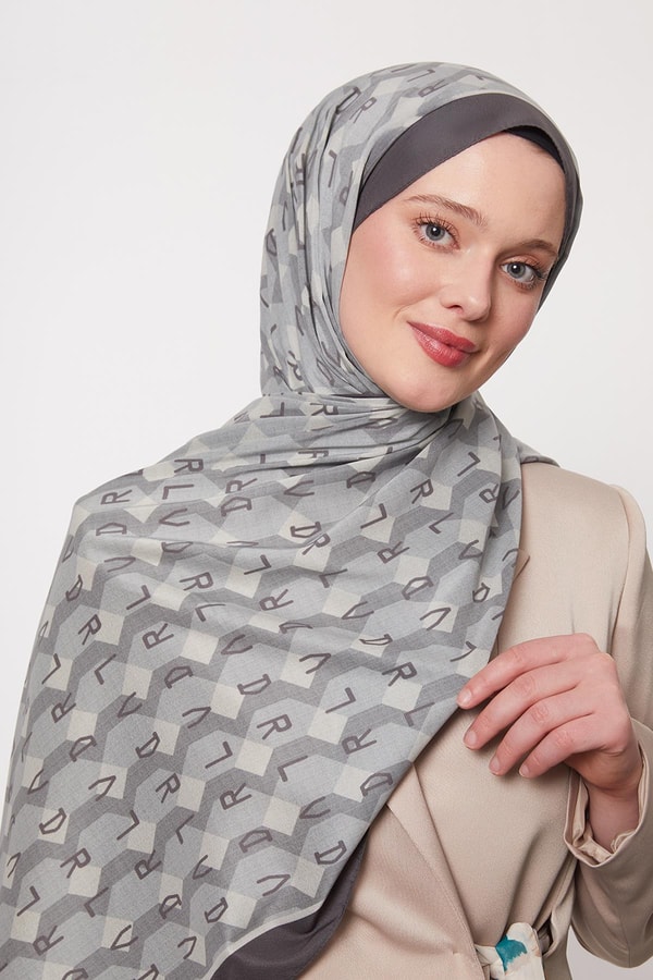 LevidorSu Yeşili Petek Desen Love Şal