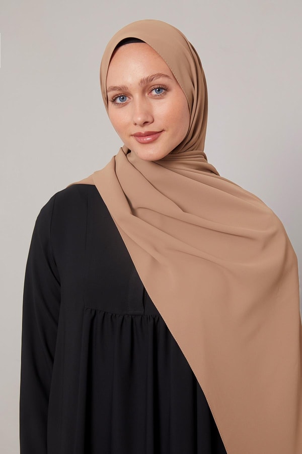 LevidorSütlü Kahve Dokulu Tensel Şal