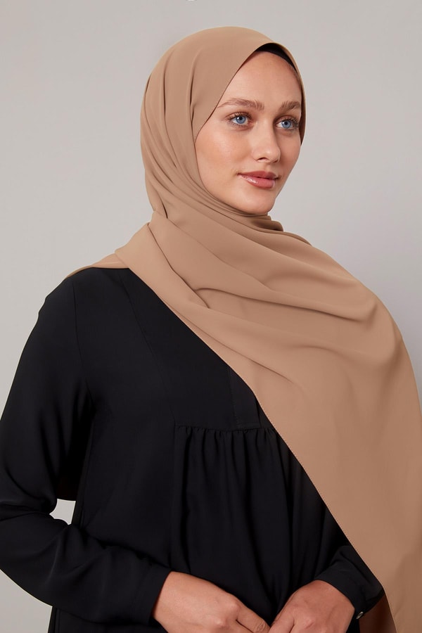 LevidorSütlü Kahve Dokulu Tensel Şal