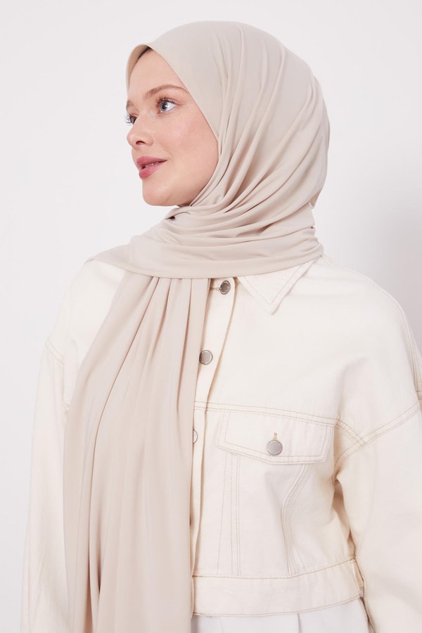 LevidorSütlü Kahve Düz Sandy Şal