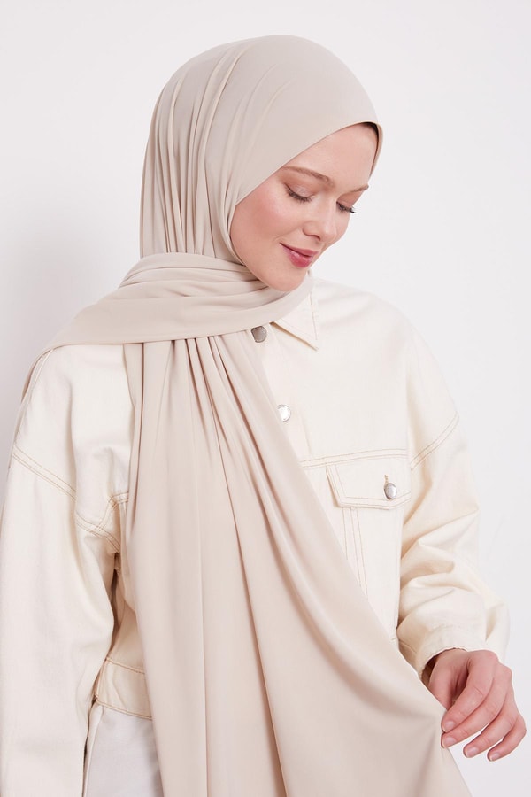 LevidorSütlü Kahve Düz Sandy Şal