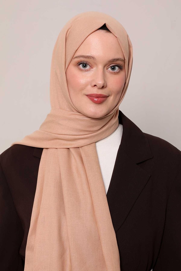 LevidorSütlü Kahve Düz Tensel Şal