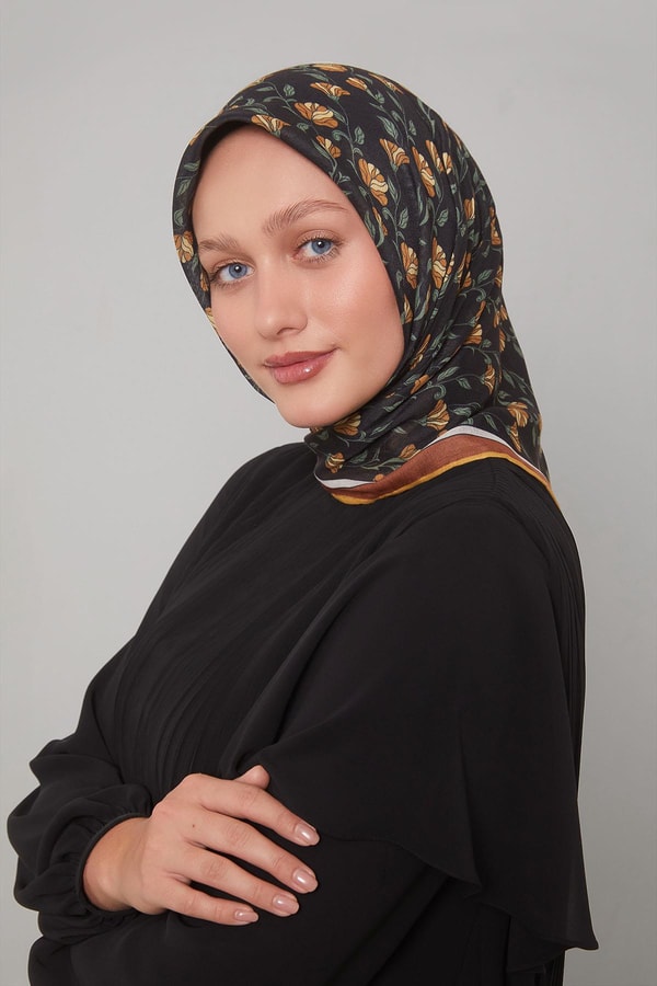 LevidorTaba Sarmaşık Desen Soft Eşarp