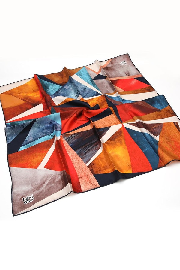 LevidorTaba Twill Saf İpek Eşarp