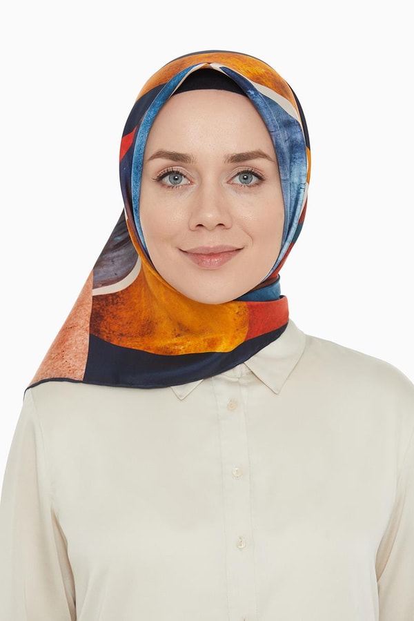 LevidorTaba Twill Saf İpek Eşarp