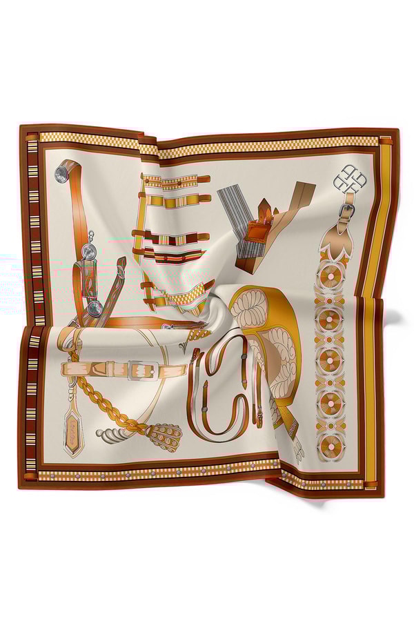 LevidorTarçın Twill İpek Eşarp Lunera Koleksiyonu