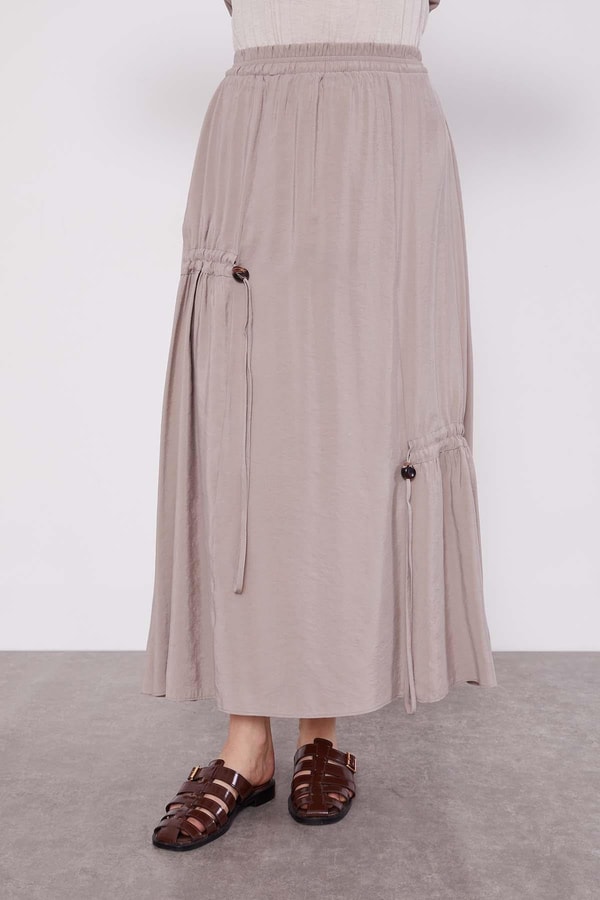 LevidorTaş Gizli Fermuar Detaylı Etek Takım