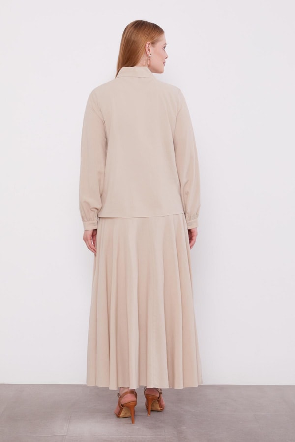 LevidorTaş Nakış Detaylı Cupra Etek Takım