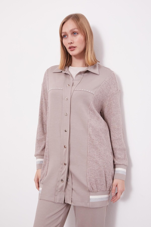 LevidorTaş Simli Ribana Detay Takım