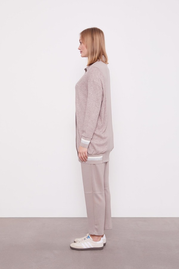 LevidorTaş Simli Ribana Detay Takım