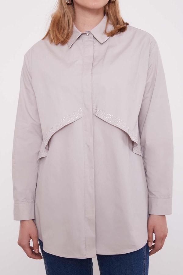 LevidorTaş Taş Detaylı Gömlek