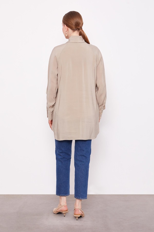 LevidorTaş Volan Detaylı Gömlek