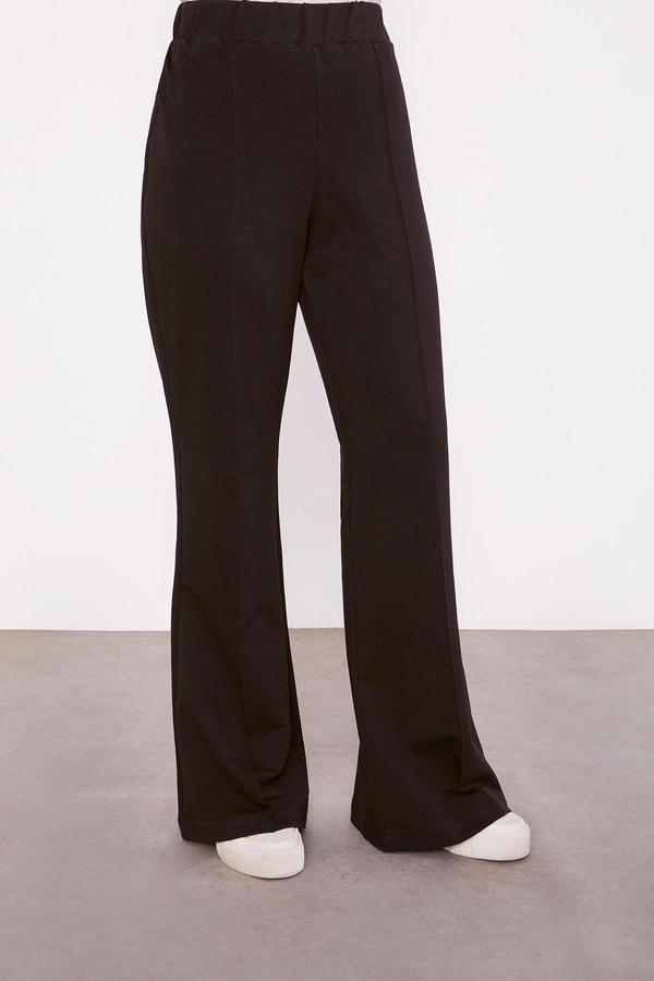 LevidorToprak Geniş Paça Beli Lastikli Spor Pantolon