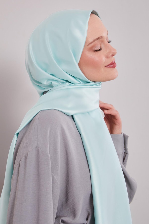 LevidorTurkuaz İpek Şal