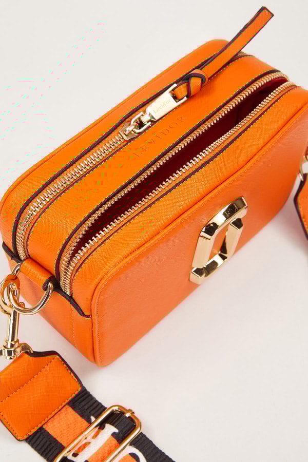 LevidorTuruncu Çok Gözlü Omuz Çantası