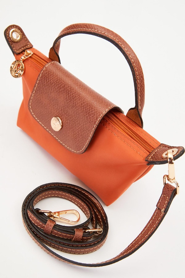 LevidorTuruncu Deri Kapak Detaylı El Çantası