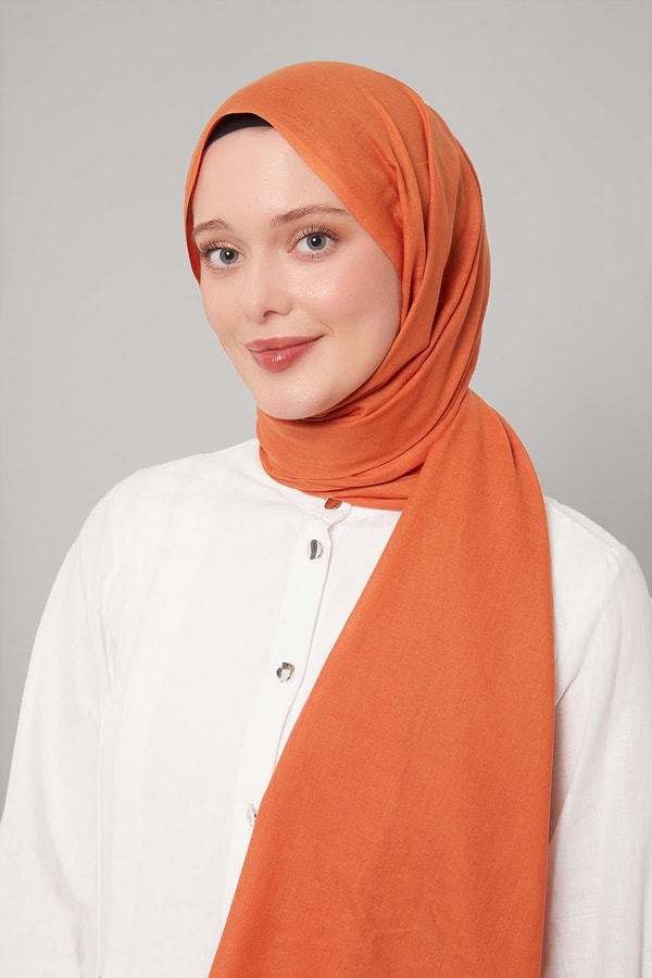 LevidorTuruncu Düz Tensel Şal