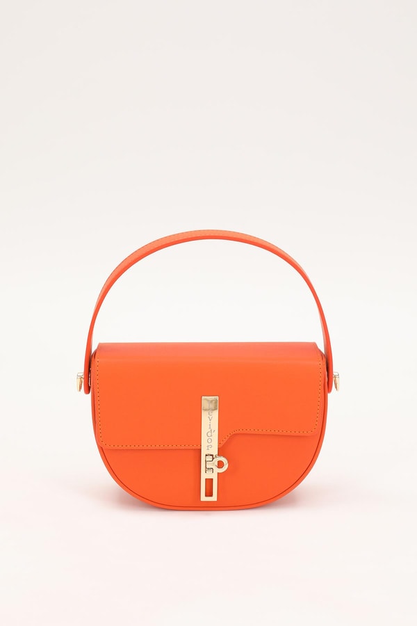 LevidorTuruncu Kilit Kapamalı El Çantası