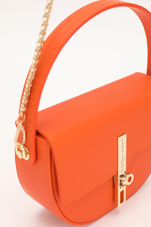 LevidorTuruncu Kilit Kapamalı El Çantası