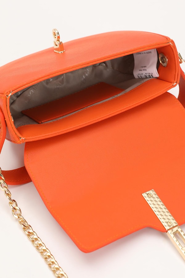 LevidorTuruncu Kilit Kapamalı El Çantası