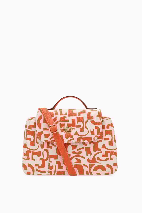 LevidorTuruncu Üst Kapatmalı Omuz Çantası