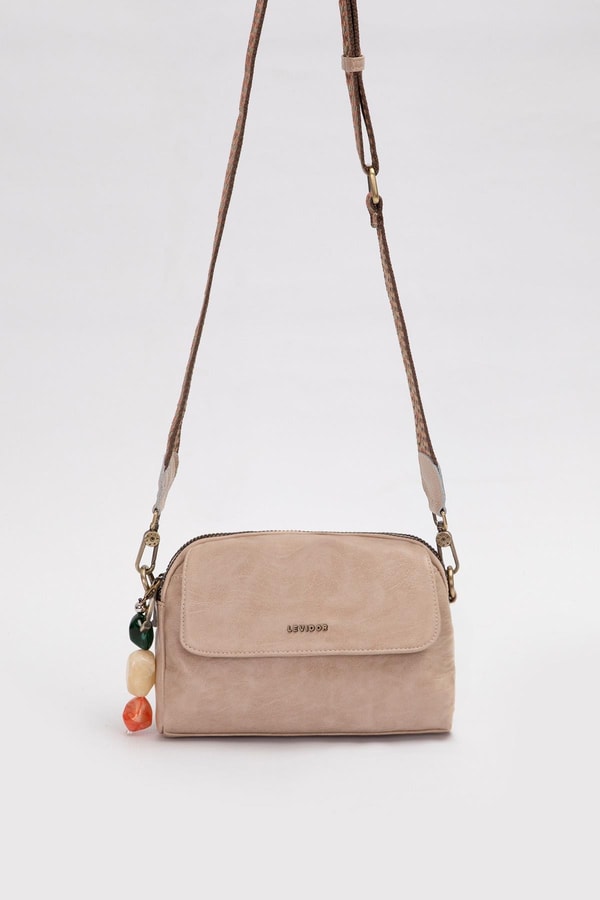 LevidorVizon Boncuk Aksesuar Detaylı Omuz Çantası