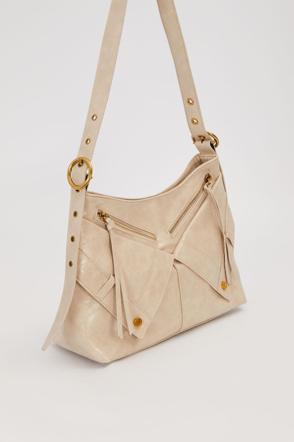 LevidorVizon Çapraz Fermuar Detaylı Omuz Çantası