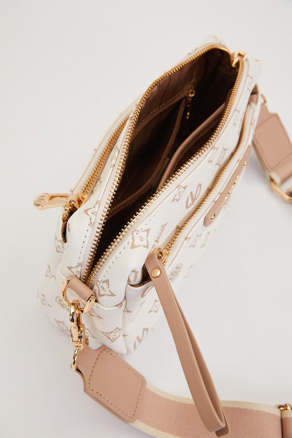 LevidorVizon Çizglili Kuşak Detaylı Omuz Çantası