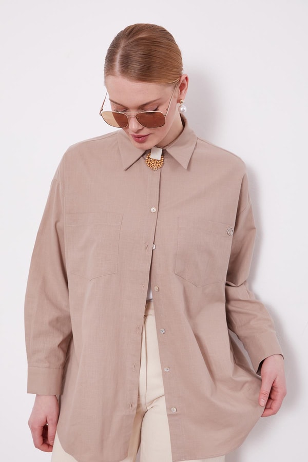 LevidorVizon Dokulu Pamuk Gömlek