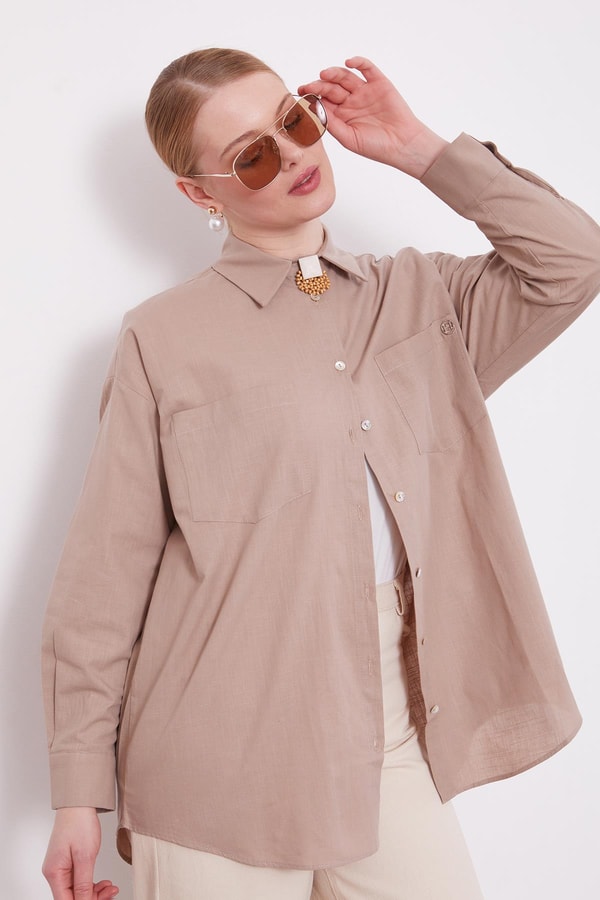 LevidorVizon Dokulu Pamuk Gömlek