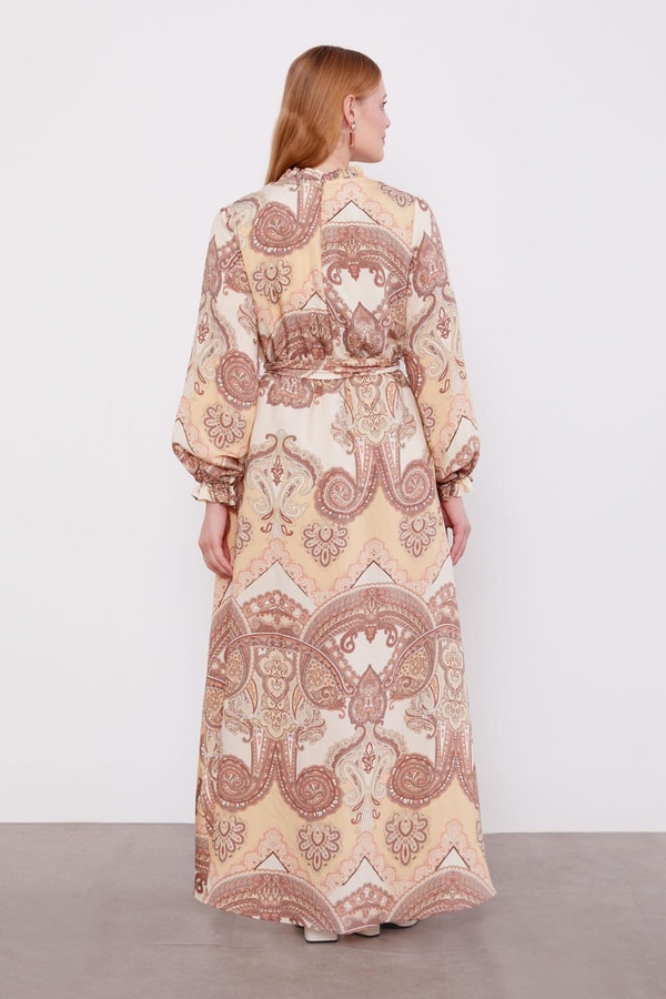 LevidorVizon Etnik Desenli Elbise