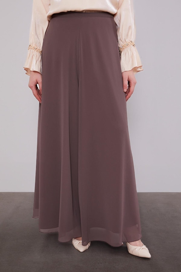 LevidorVizon Geniş Paçalı Şifon Pantolon